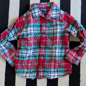 Lands End button down shirt 4T